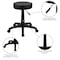 Flash Furniture Black Adjustable Doctors Stool on Wheels with Ergonomic Molded Seat CH-82042-3X01-GG - alternate 4
